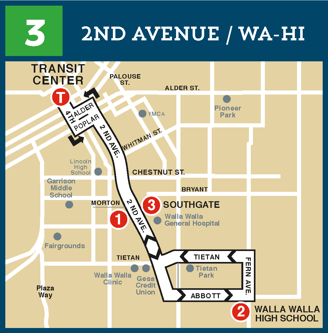 Route 3 2nd Ave / Wa-Hi