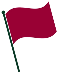 decorative icon of red flag