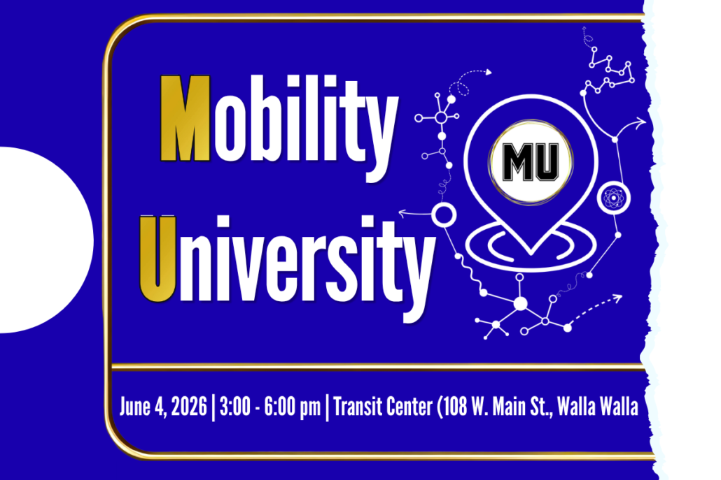 Mobility University, June 4th from 3 to 6 pm at the TC (108 W. main st)