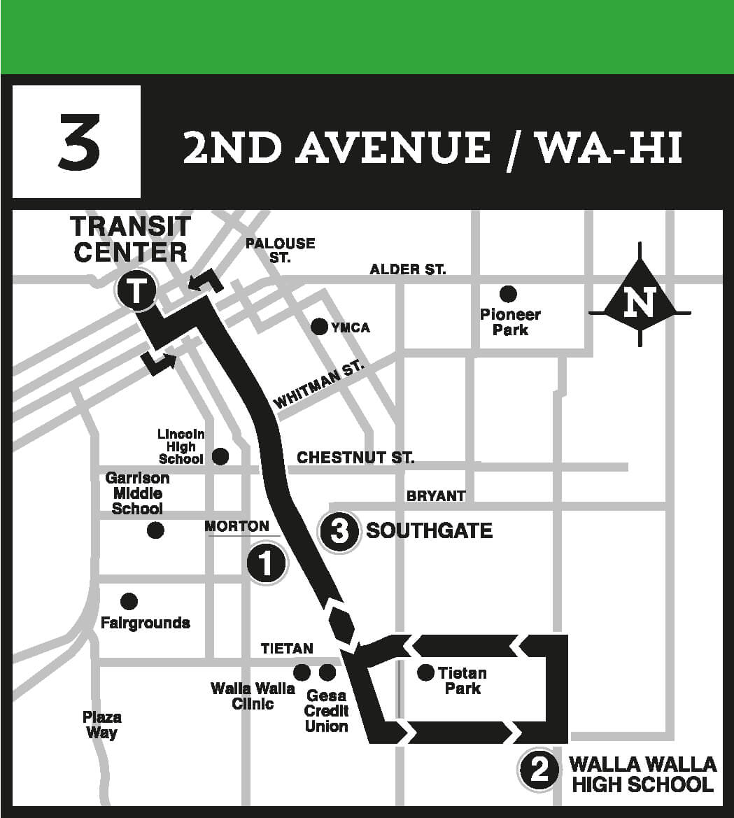 Route 3 2nd Ave / Wa-Hi