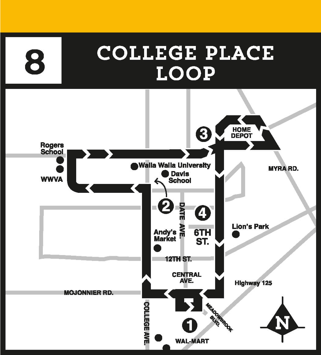 Route 8 College Place